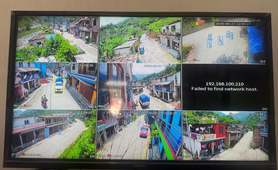 अपराध नियन्त्रण र अनुसन्धानमा सघाउन अर्जुनचौपारीमा १३ सीसीटीभी जडान