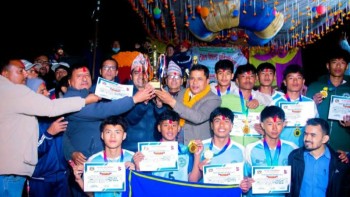 गल्याङमा राष्ट्रपति रनिङ शिल्डको उपाधि भानुभक्त माविलाई