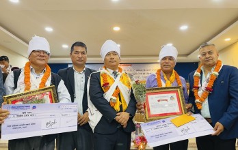 कञ्चन पत्रकारिता पुरस्कारबाट स्याङ्जाका गोपालबहादुर जिटी सम्मानित