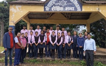 ‘विद्यार्थीसँग साहित्यकार कार्यक्रम’मा ‘सत्यम्’का लेखक लक्ष्मण वियोगी