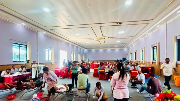 पुष्पलाल स्मृति दिवसमा ८२ पिन्ट रक्तदान