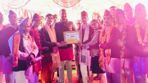 प्रथम स्याङ्जा अन्तरविद्यालय भजन प्रतियोगितामा रामनदी गुरुकुल प्रथम