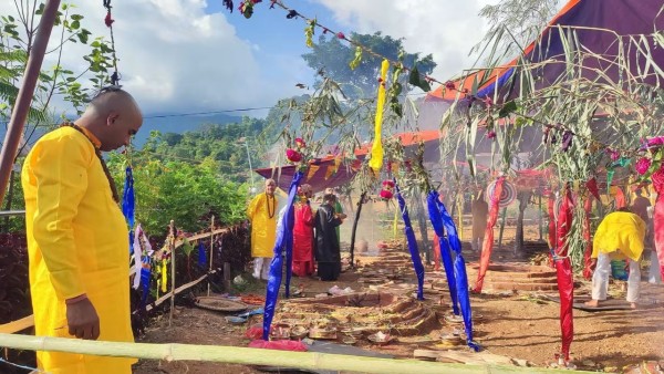 भोटेकोशी बाढीपीडितको शान्तिको कामना गर्दै नवग्रह धाममा विशेष महाअनुष्ठान