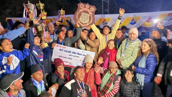 आँधीखोला राष्ट्रपति रनिङ शिल्डको उपाधि त्रि–शहिद माविलाई