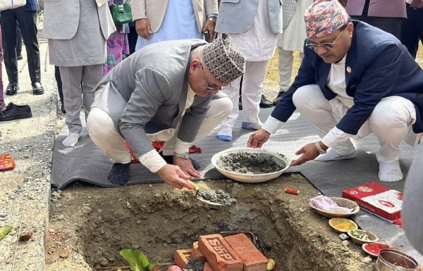 २५ करोडको गण्डकी प्रदेशसभा भवन: मुख्यमन्त्री पाण्डेद्वारा शिलान्यास, दुई वर्षमै सक्ने लक्ष्य