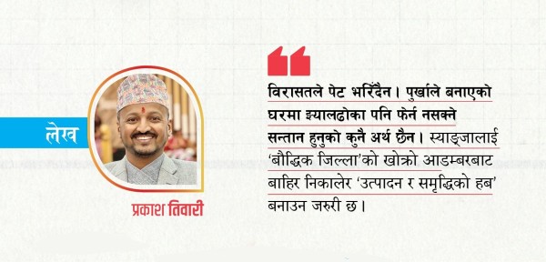 विरासतको चिहानमा उभिएको स्याङ्जा, छिमेकीको उडान र हाम्रो ‘भग्नावशेष’