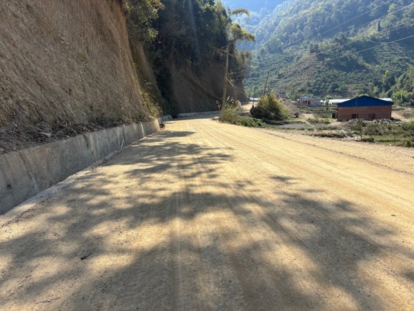 राङ्खोला – बिरुवा जोड्ने सडक कालोपत्रे हुँदै