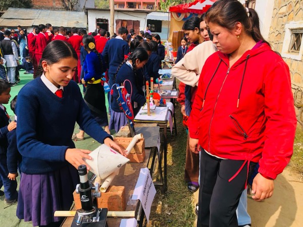 शिशु निकेतनको एकदिने विज्ञान तथा शैक्षिक सामाग्री प्रदर्शनी