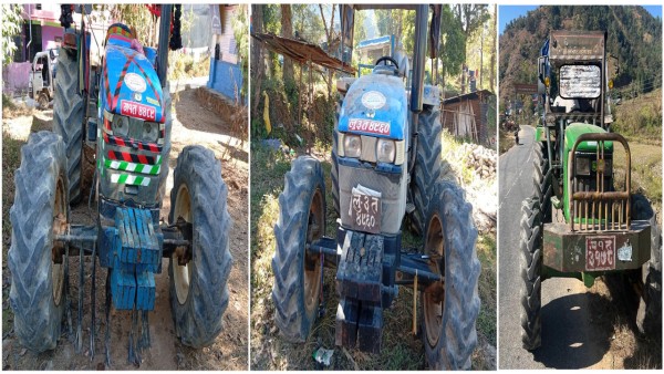 नदिजन्य पदार्थ ओसारपसारमा संलग्न तीन ट्याक्टर नियन्त्रणमा