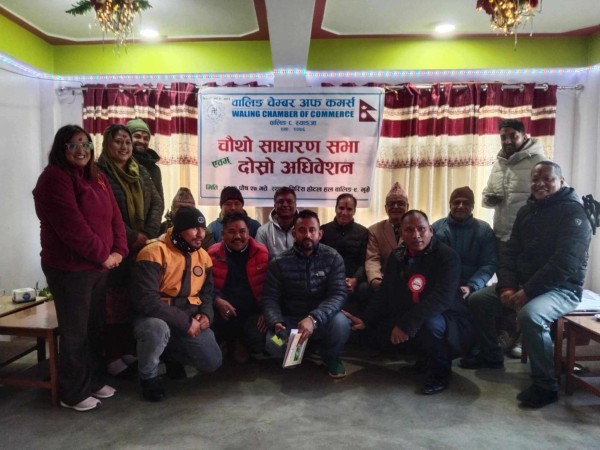 वालिङ् चेम्बर अफ कमर्सको अध्यक्षमा पुनः प्रकाश न्यौपाने