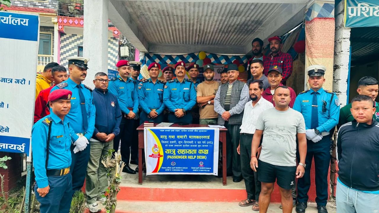 स्याङ्जामा चाडपर्व लक्षित तीन स्थानमा यात्रु सहायता कक्ष सञ्चालन