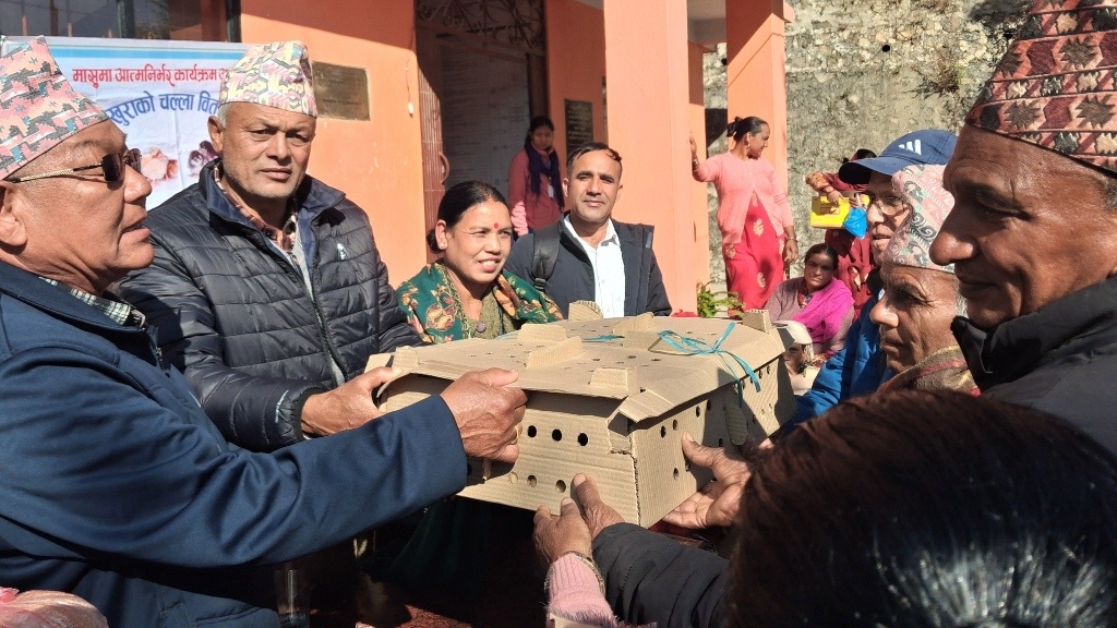 पुतलीबजारका करिब एक हजारलाई कुखुराका चल्ला वितरण