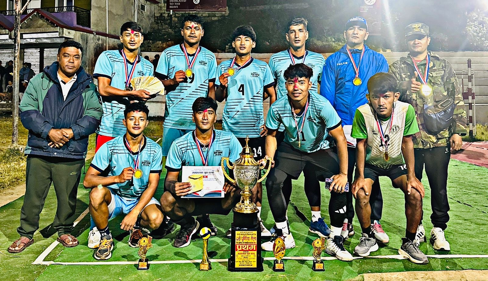 पेल्काचौरको पुरुष भलिबलको उपाधि शुक्लागण्डकीलाई