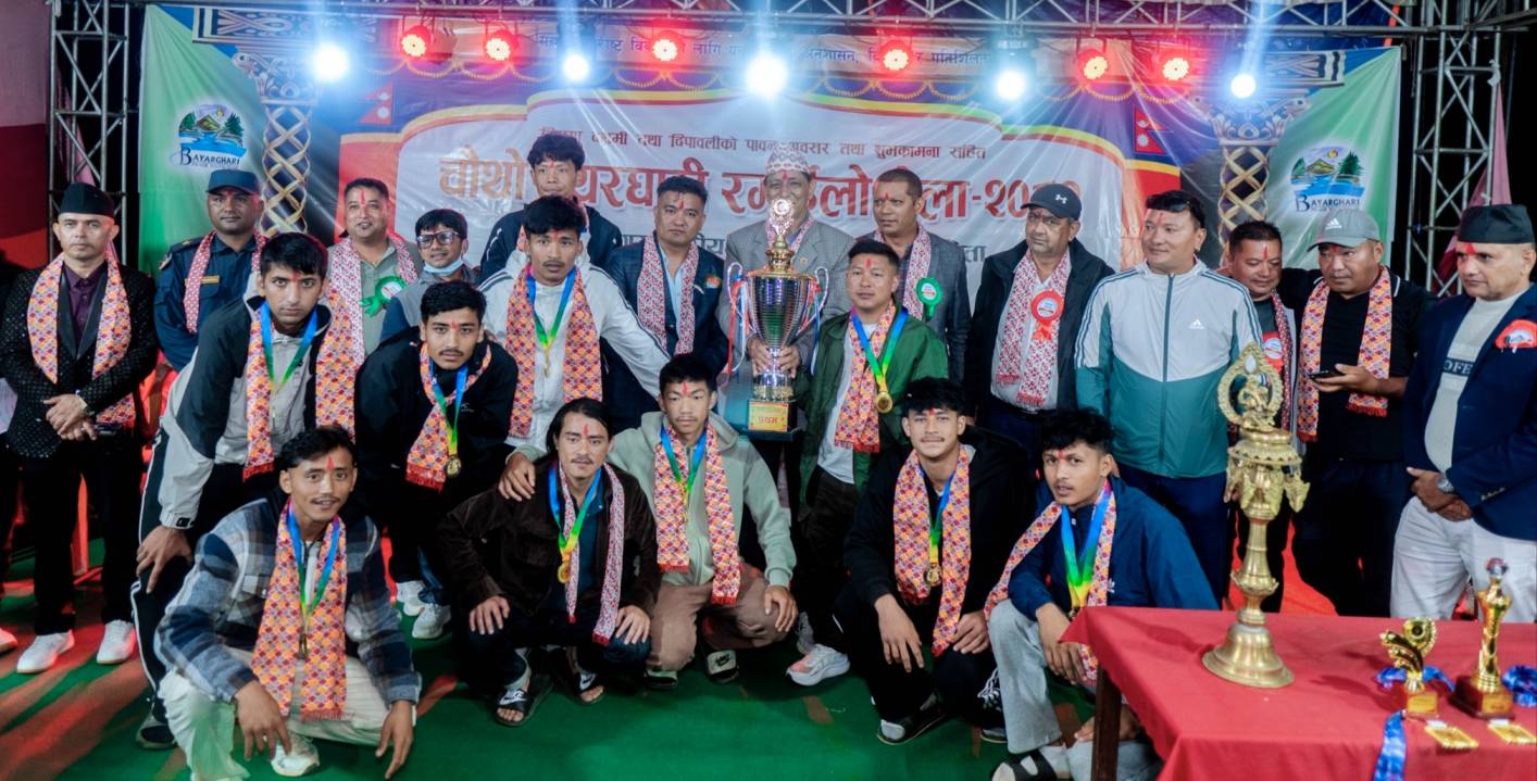 पालिका स्तरीय भलिबलको उपाधि पुतलीबजारलाई