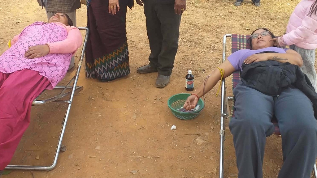 निरविरेमा खुला रक्तदान, १९ युनिट रगत संकलन