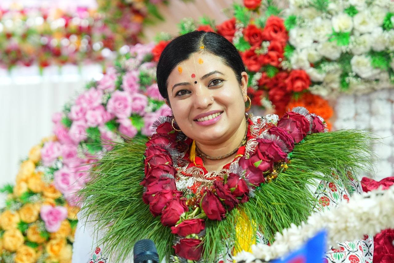 नेपालकै पहिलो नवग्रह मन्दिर दर्शनका लागि भागवत मञ्जरी राधिका दासी स्याङ्जा आउने